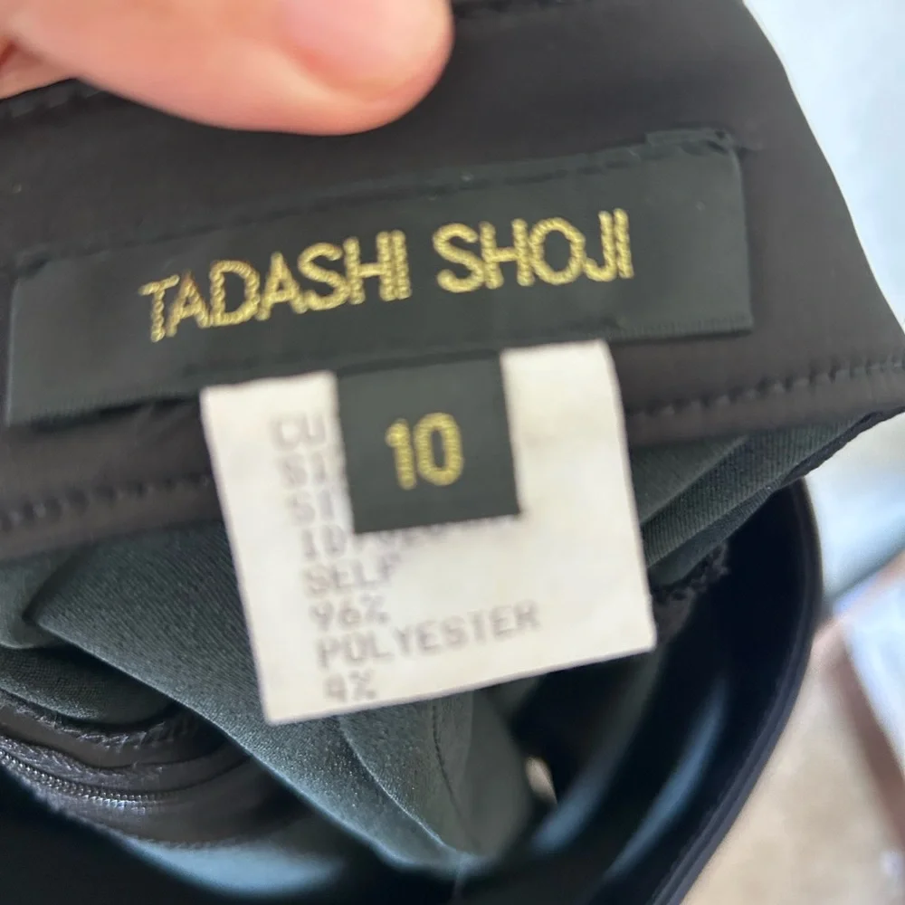 Tadashi Shoji Black Pencil Skirt | Classic Elegant‎ Knee Length SZ 10